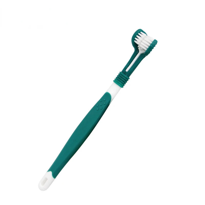 Dog Toothbrush Pet Products Dog Accessories Supplies  Pets Dog Gadgets Pet Dog  Oral Cleaning 3 Head Toothbrush